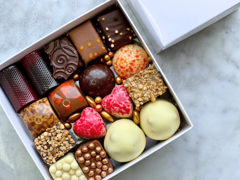 Ballotin Pralifino pralines +/- 100 stuks