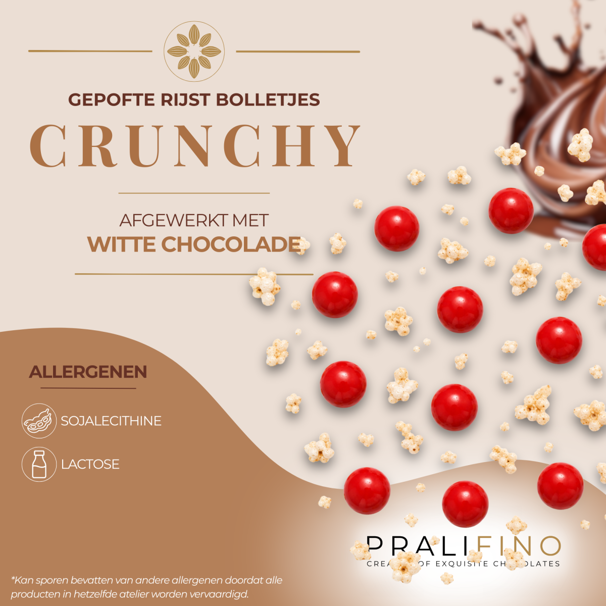 CRUNCHY BOLLETJE ROOD (1KG)