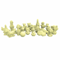Gesloten holgoed 7-15cm (4KG) WIT